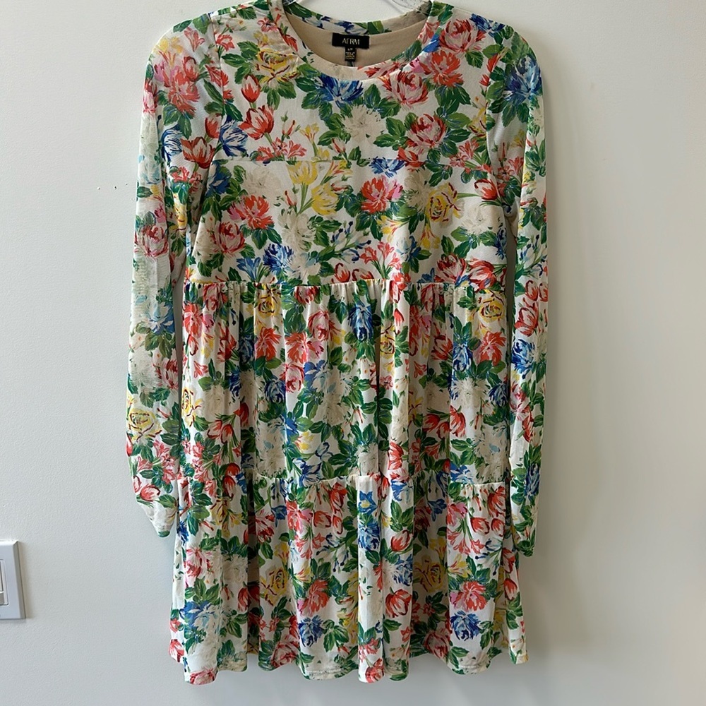 Revolve • AFRM Floral Babydoll Dress • Sz S